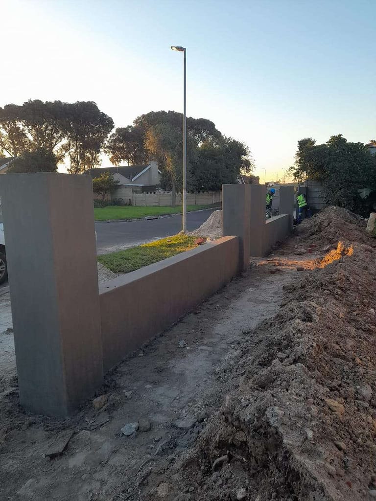 boundary wall construction in belhar